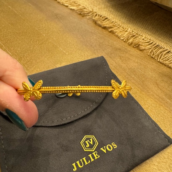 Julie Vos Gold Butterfly Bangle - Picture 2 of 7